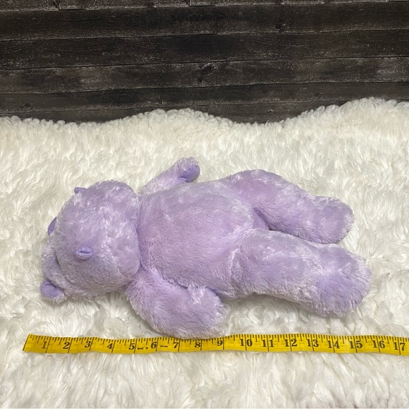BEAR FACTORY HIPPO PLUSH LIGHT PURPLE HIPPOPOTAMUS STUFFED ANIMAL TOY - Picture 7 of 7